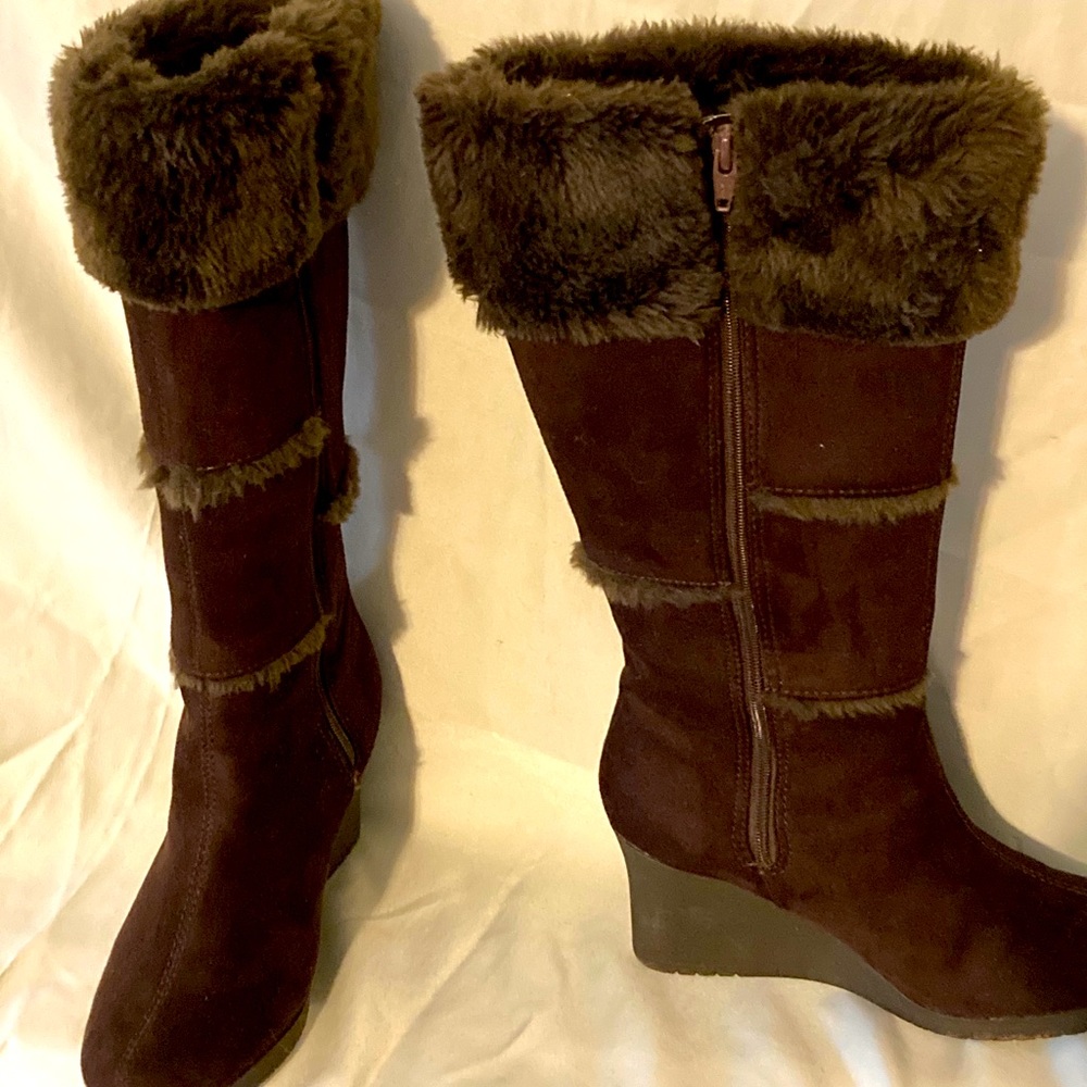 Furry boots